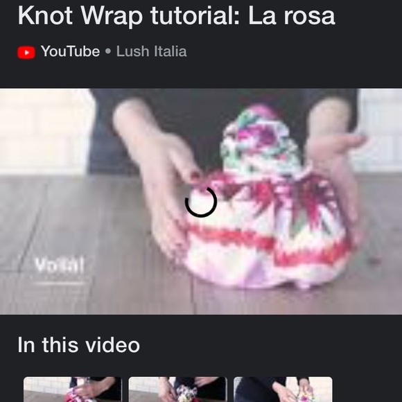 Flower Lush knot wrap - Picture 4 of 5